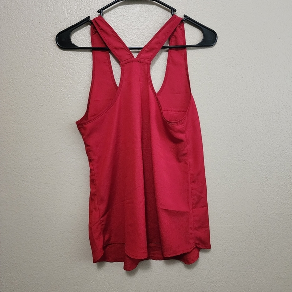 Red Racerback Blouse - Picture 3 of 4